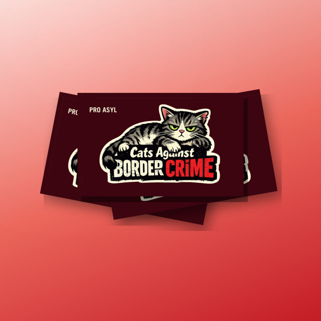 Aufkleber - Cats against Border Crime