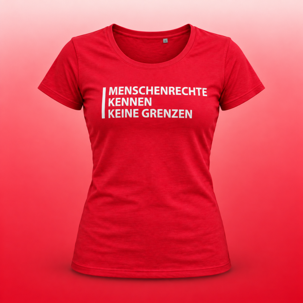 T-Shirt Frauen - Menschenrechte kennen keine Grenzen