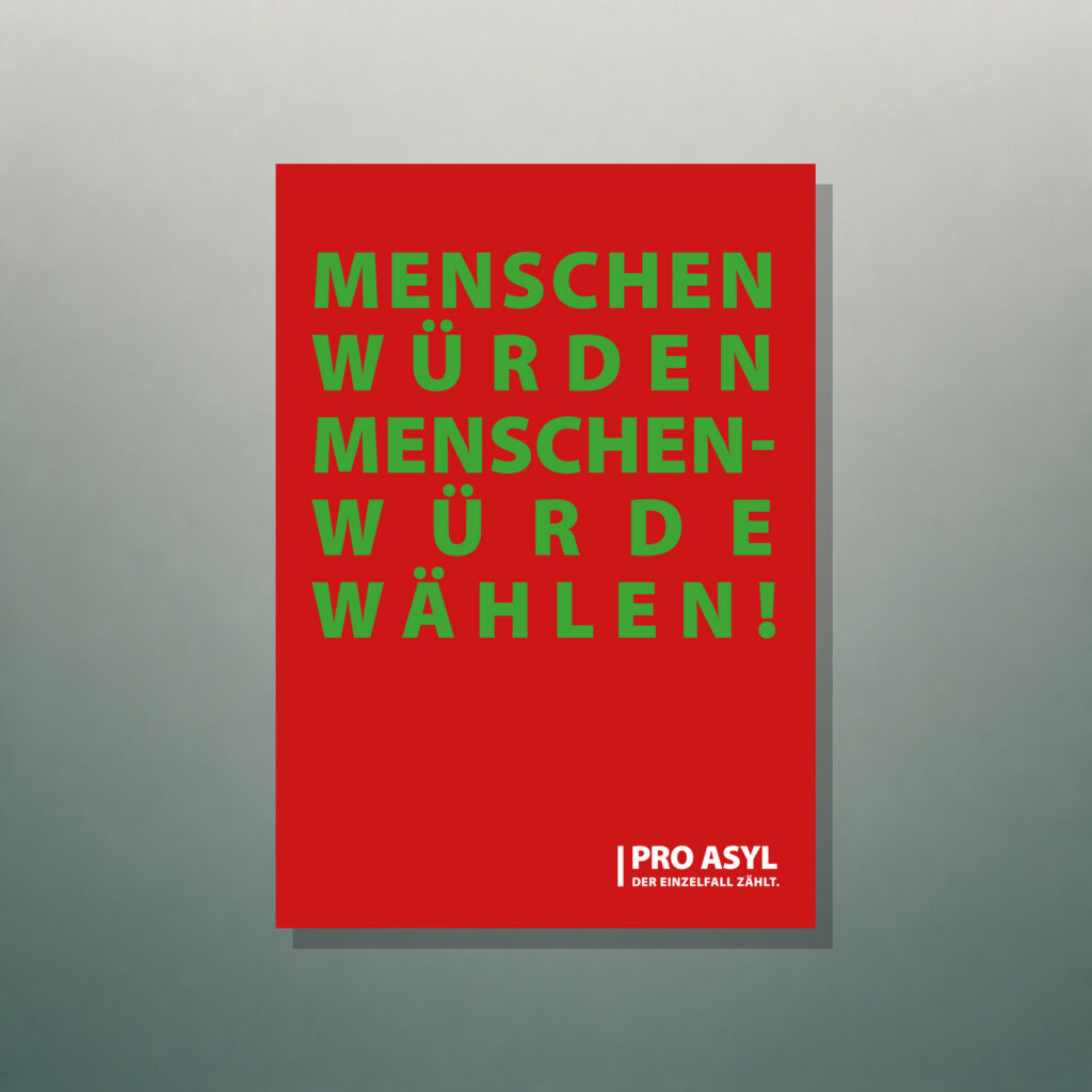 Print - Postkartenset „Menschen würden Menschenwürde wählen“