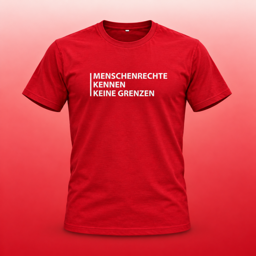 T-Shirt Männer - Menschenrechte kennen keine Grenzen